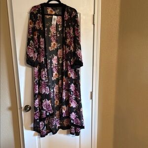 Torrid Multi-Color Chiffon Kimono